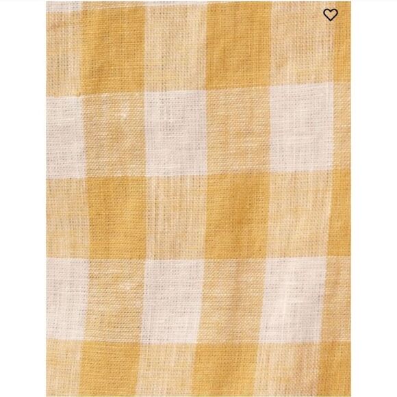 Reformation Desiree Linen Dress in Dandelion Check Yellow 6 - Picture 3 of 10